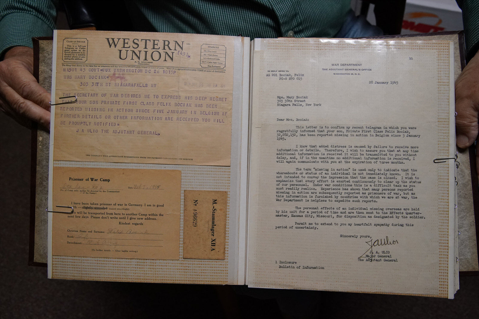 Scrap book found of Felix Bociak life that tells staggering wartime tale of loss, imprisonment